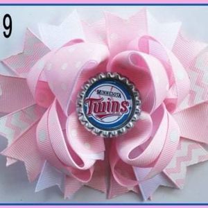 4.5 INCH MLB MINNESOTA TWINS HAIRBOW